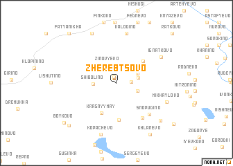 map of Zherebtsovo