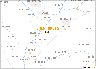 map of Zhernovets