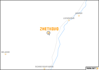 map of Zhetkovo