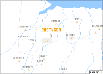 map of Zhetygen