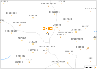 map of Zhexi