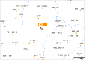 map of Zhibu