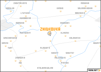 map of Zhidkovka