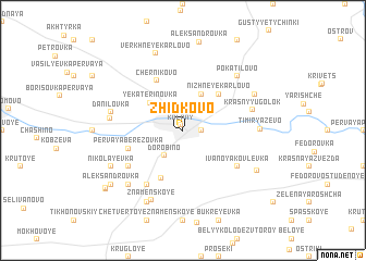 map of Zhidkovo