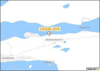 map of Zhigalova