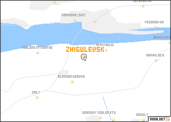 map of Zhigulevsk