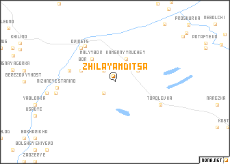 map of Zhilaya Mditsa