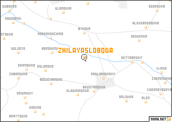 map of Zhilaya Sloboda