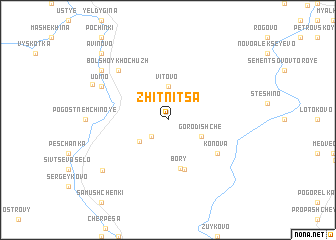 map of Zhitnitsa