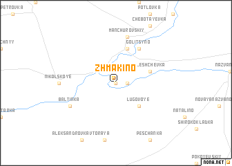 map of Zhmakino