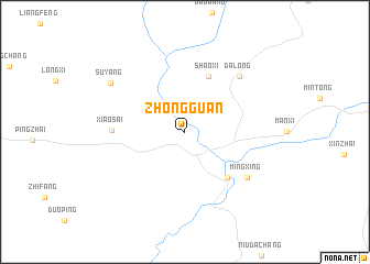 map of Zhongguan