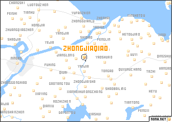 map of Zhongjiaqiao