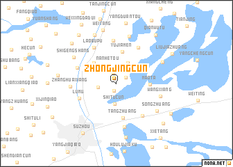 map of Zhongjingcun