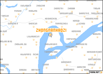 map of Zhongnanhaozi