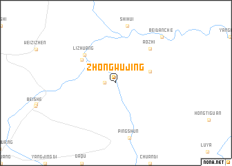 map of Zhongwujing