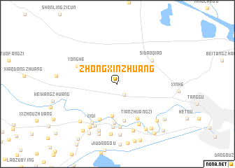 map of Zhongxinzhuang