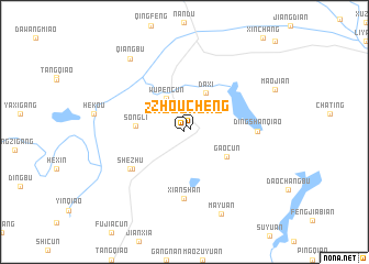 map of Zhoucheng