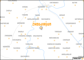 map of Zhoujiadun