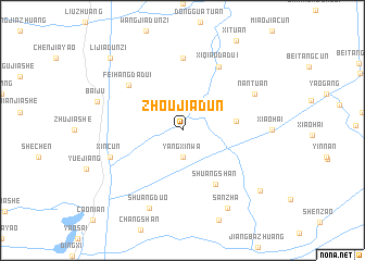 map of Zhoujiadun