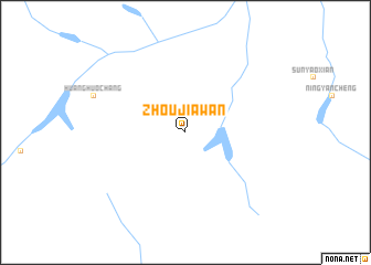 map of Zhoujiawan
