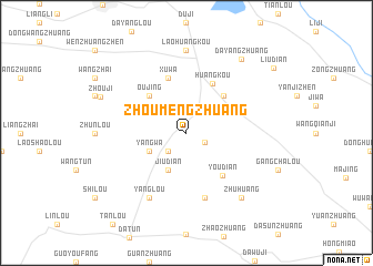 map of Zhoumengzhuang