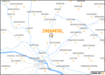 map of Zhoupeng