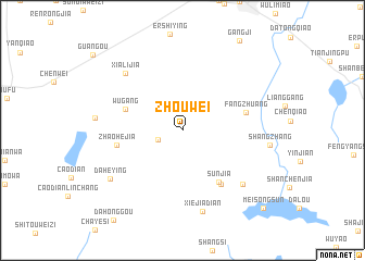 map of Zhouwei