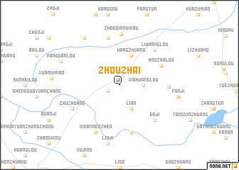 map of Zhouzhai