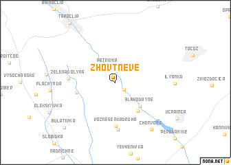 map of Zhovtneve