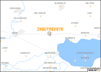 map of Zhovtnevoye