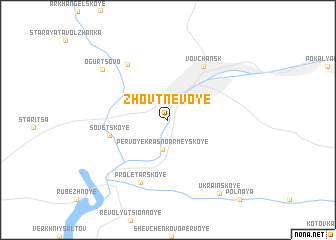 map of Zhovtnevoye