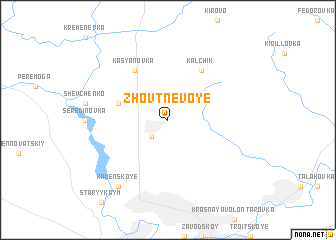 map of Zhovtnevoye