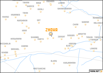 map of Zhowa