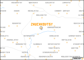 map of Zhuchkovtsy