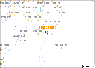 map of Zhuczhuc