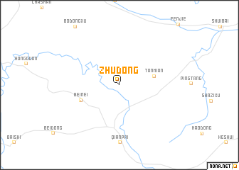 map of Zhudong