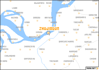 map of Zhujiadun