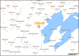 map of Zhujia