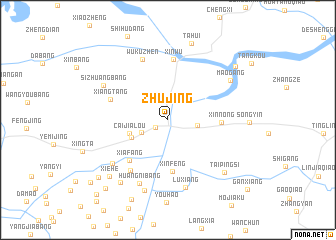 map of Zhujing