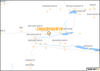 map of Zhukovskaya