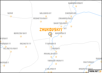 map of Zhukovskiy