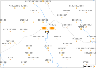 map of Zhulinwo