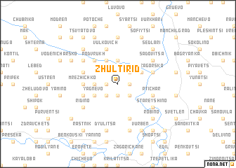 map of Zhŭlti Rid
