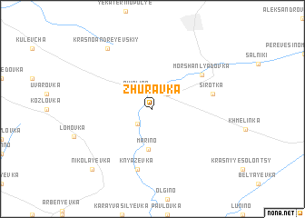 map of Zhuravka