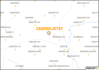 map of Zhuravlintsy