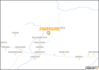 map of Zhuregino