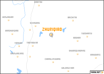 map of Zhuriqiao