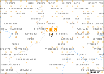 map of Zhŭří