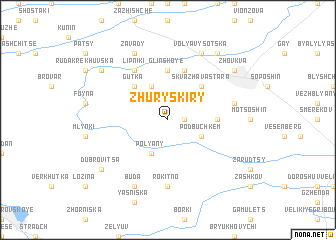 map of Zhury Skiry