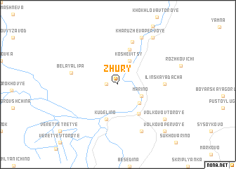 map of Zhury